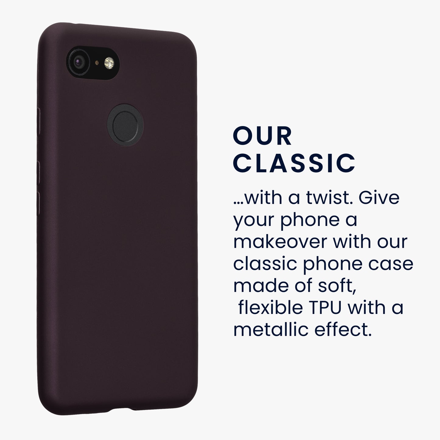 kwmobile Handyhülle für Google Pixel 3 Hülle - Silikon Case schimmernd - Schutzhülle Cover