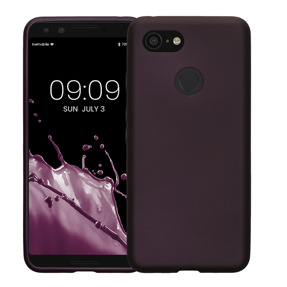 kwmobile Handyhülle für Google Pixel 3 Hülle - Silikon Case schimmernd - Schutzhülle Cover