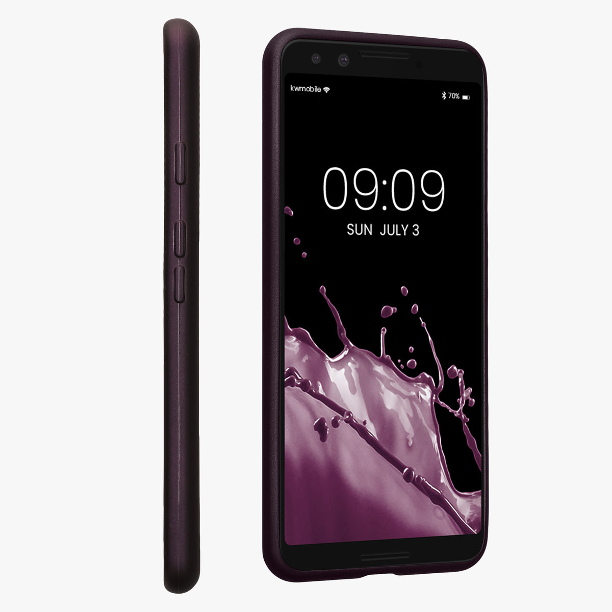 kwmobile Handyhülle für Google Pixel 3 Hülle - Silikon Case schimmernd - Schutzhülle Cover