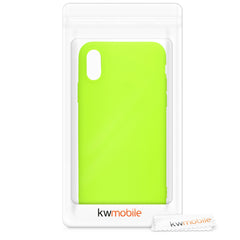 iPhone XS Handyhülle Silikon Neon Gelb
