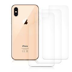kwmobile Schutzfolie Rückseite kompatibel mit Apple iPhone XS Folie Backcover Smartphone Handyfolie - Transparent