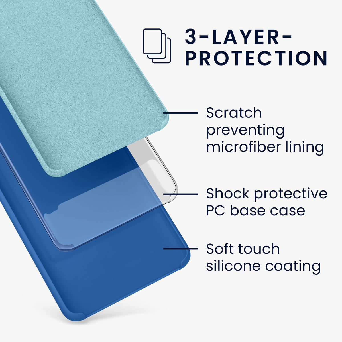 kwmobile Handyhülle für Huawei Mate 20 Lite Hülle - Case Silikon - Kabelloses Laden - Schutzhülle Cover