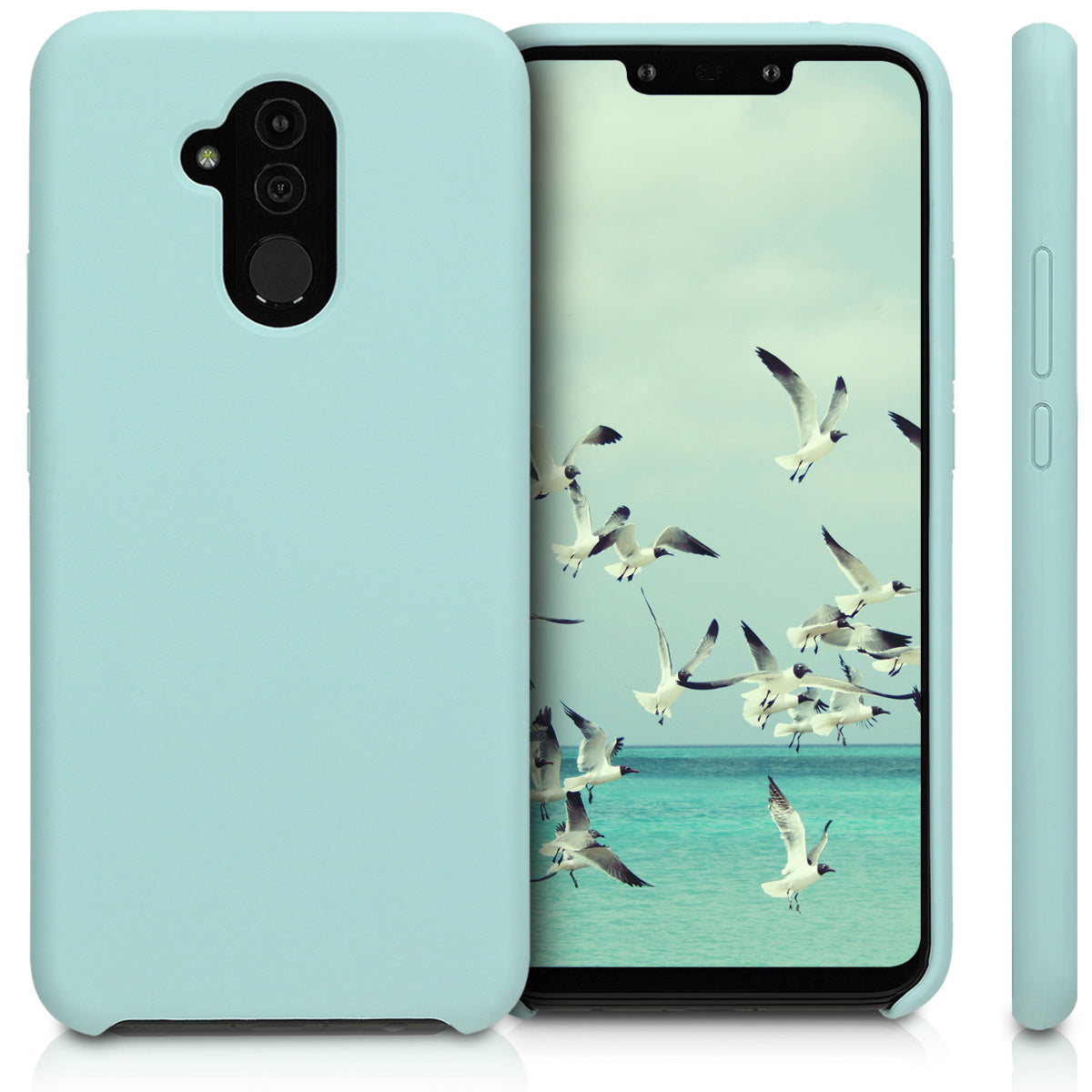 kwmobile Handyhülle für Huawei Mate 20 Lite Hülle - Case Silikon - Kabelloses Laden - Schutzhülle Cover