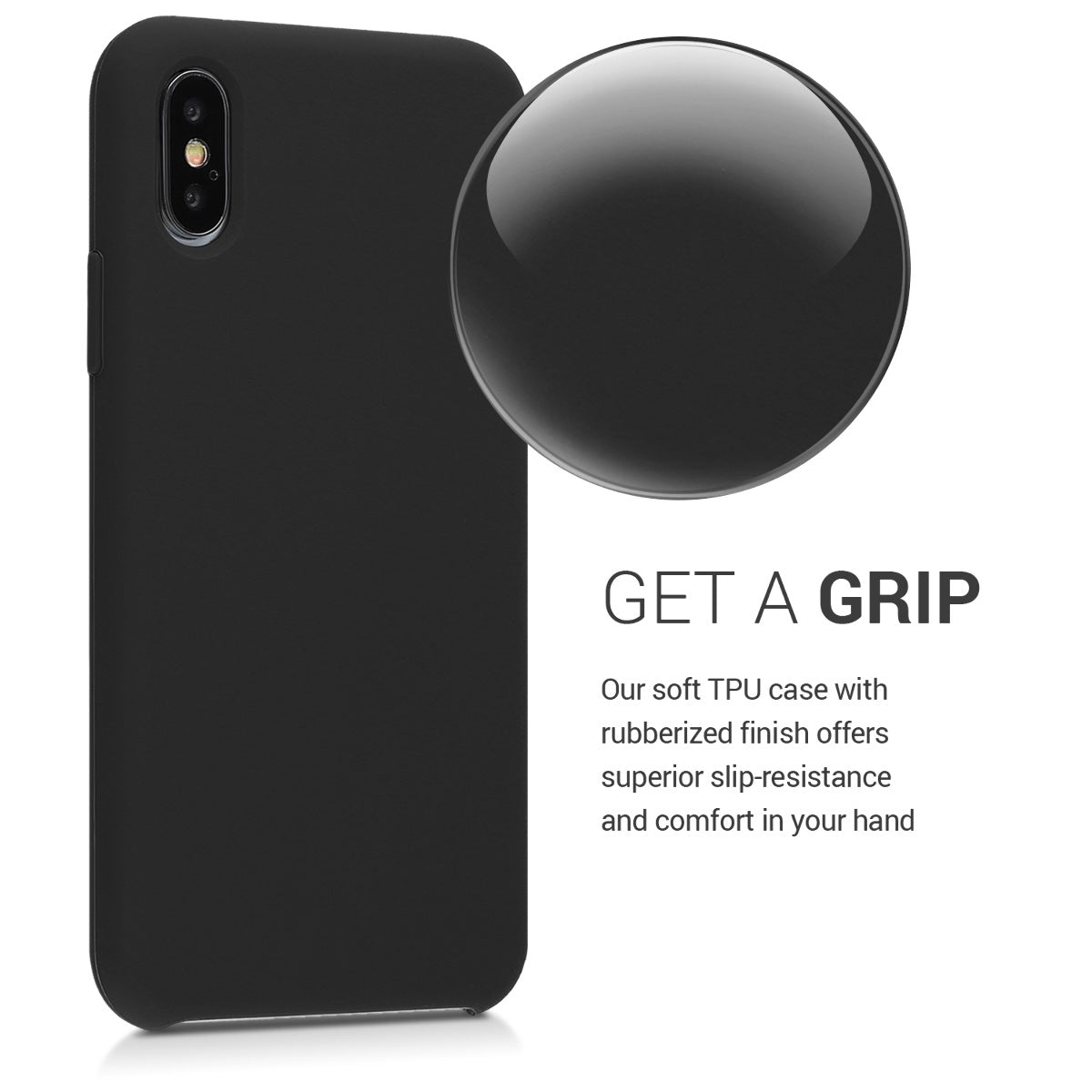 kwmobile Handyhülle für Apple iPhone XS Hülle - Case Silikon - Kabelloses Laden - Schutzhülle Cover
