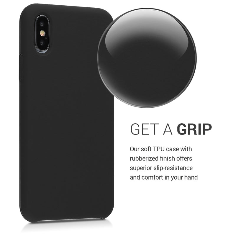 kwmobile Handyhülle für Apple iPhone XS Hülle - Case Silikon - Kabelloses Laden - Schutzhülle Cover