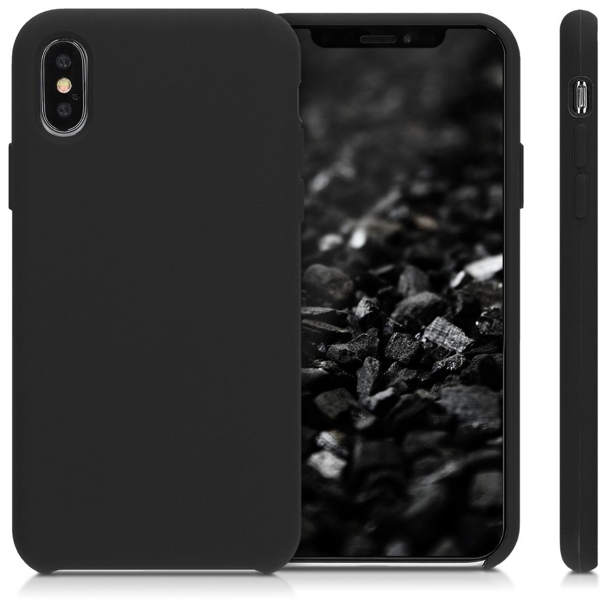 kwmobile Handyhülle für Apple iPhone XS Hülle - Case Silikon - Kabelloses Laden - Schutzhülle Cover