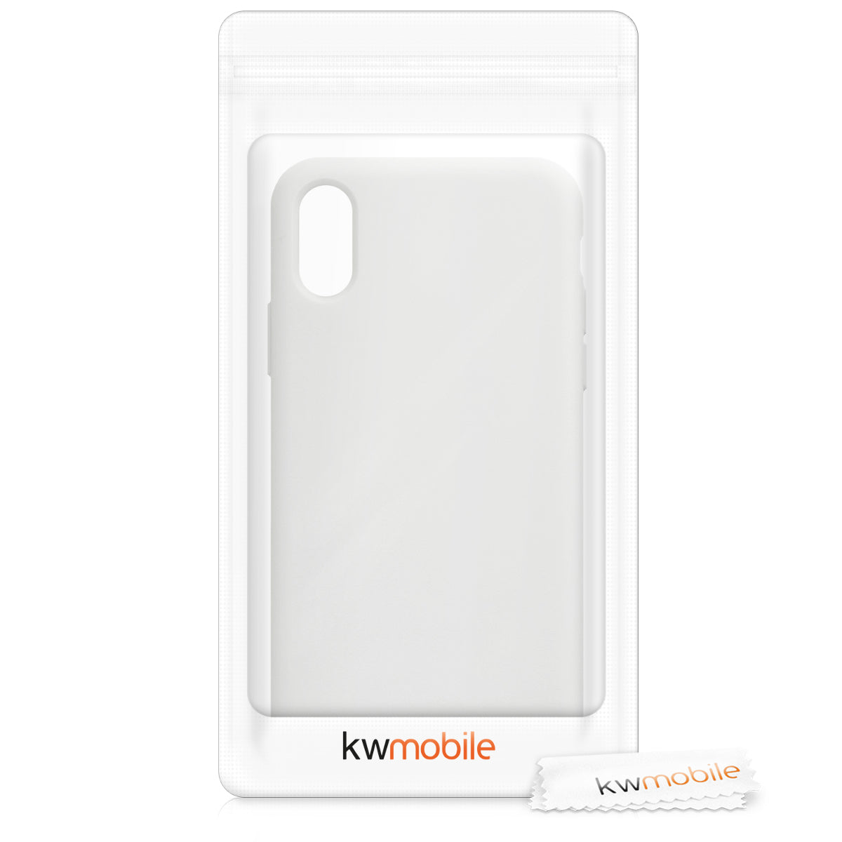 kwmobile Handyhülle für Apple iPhone XS Hülle - Case Silikon - Kabelloses Laden - Schutzhülle Cover
