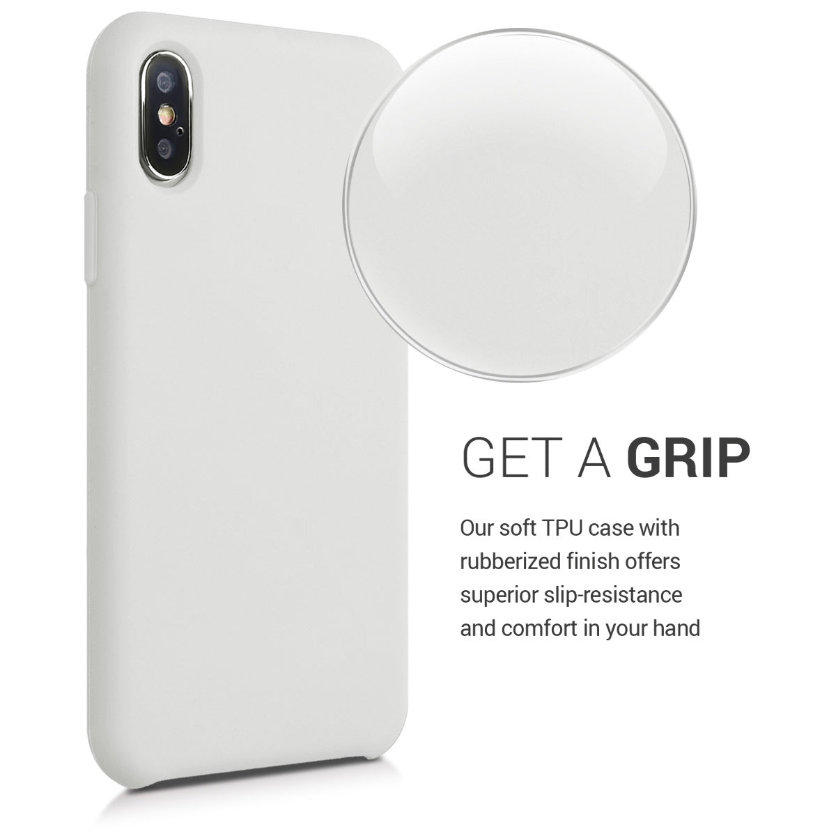 kwmobile Handyhülle für Apple iPhone XS Hülle - Case Silikon - Kabelloses Laden - Schutzhülle Cover