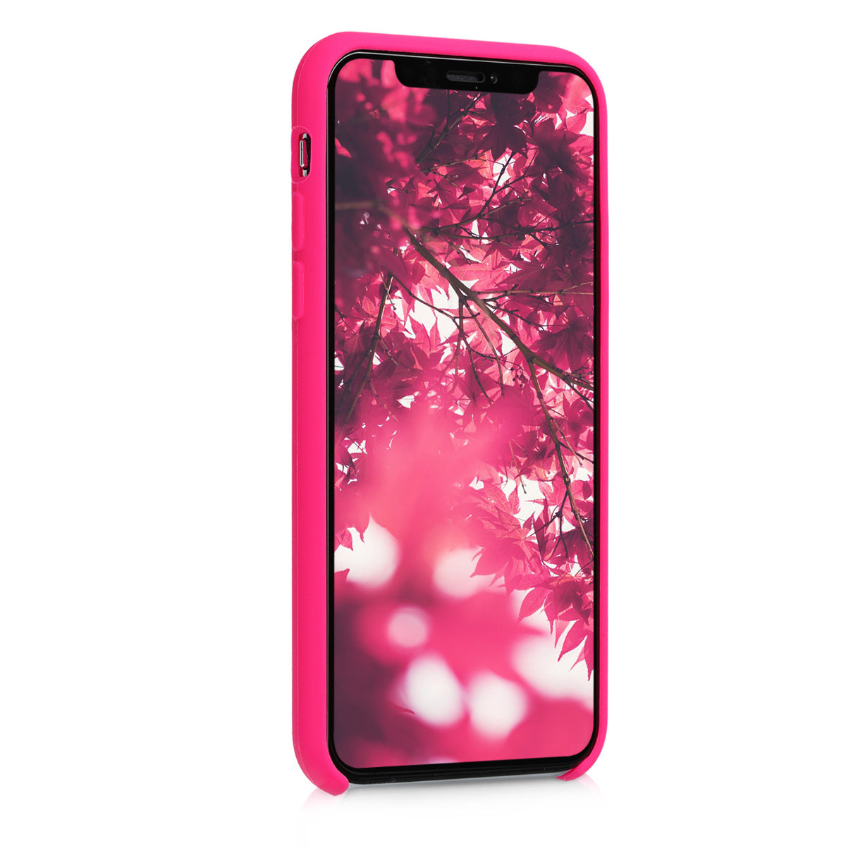 kwmobile Handyhülle für Apple iPhone XS Hülle - Case Silikon - Kabelloses Laden - Schutzhülle Cover