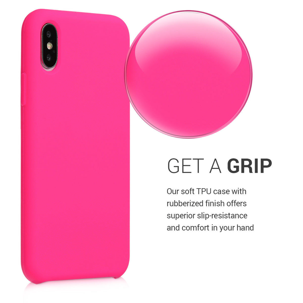 kwmobile Handyhülle für Apple iPhone XS Hülle - Case Silikon - Kabelloses Laden - Schutzhülle Cover