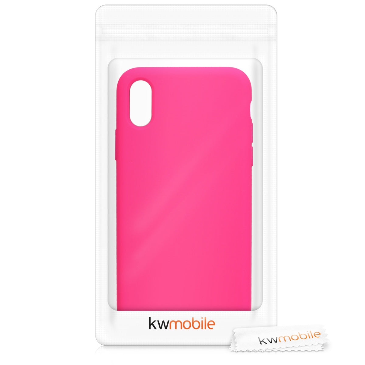 kwmobile Handyhülle für Apple iPhone XS Hülle - Case Silikon - Kabelloses Laden - Schutzhülle Cover