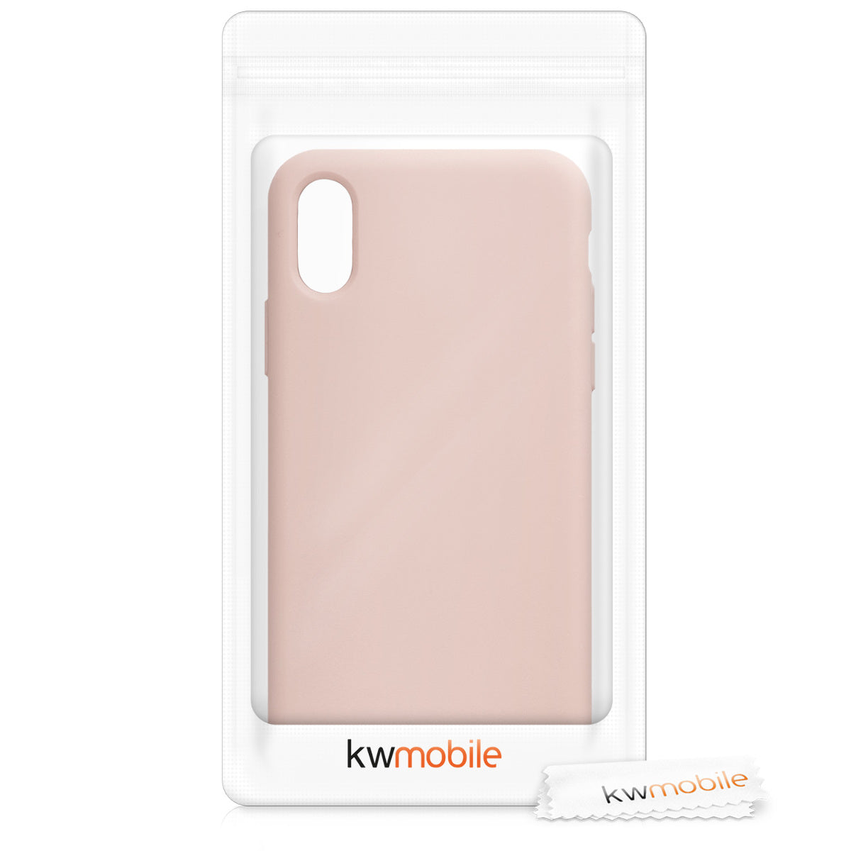 kwmobile Handyhülle für Apple iPhone XS Hülle - Case Silikon - Kabelloses Laden - Schutzhülle Cover