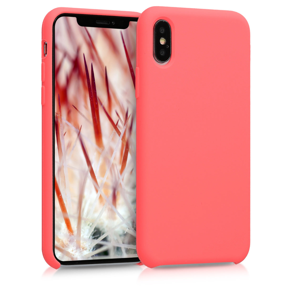 kwmobile Handyhülle für Apple iPhone XS Hülle - Case Silikon - Kabelloses Laden - Schutzhülle Cover