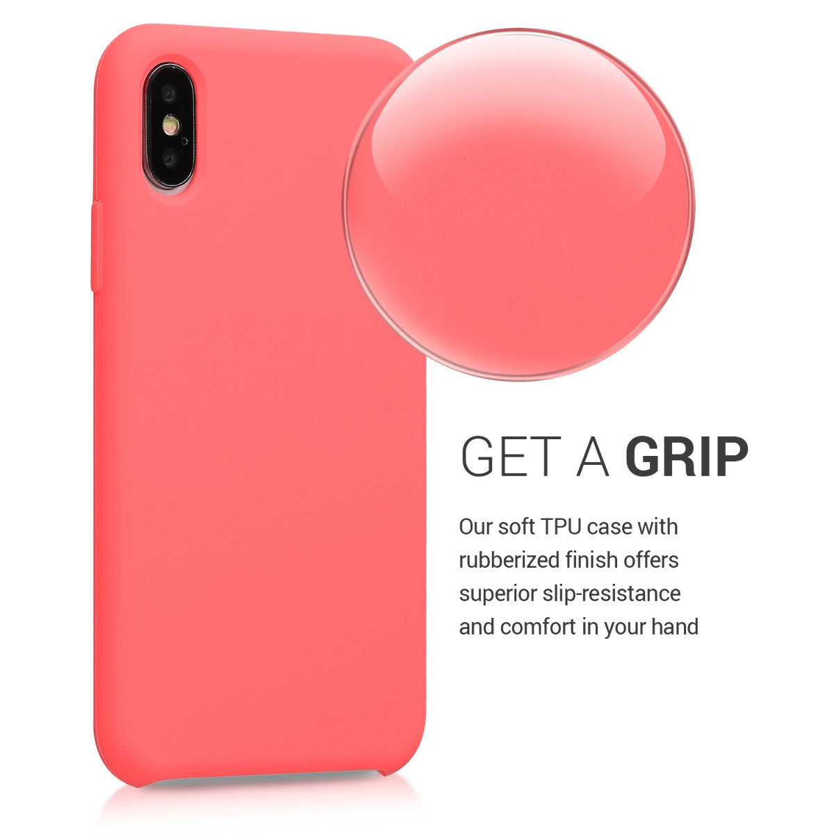 kwmobile Handyhülle für Apple iPhone XS Hülle - Case Silikon - Kabelloses Laden - Schutzhülle Cover