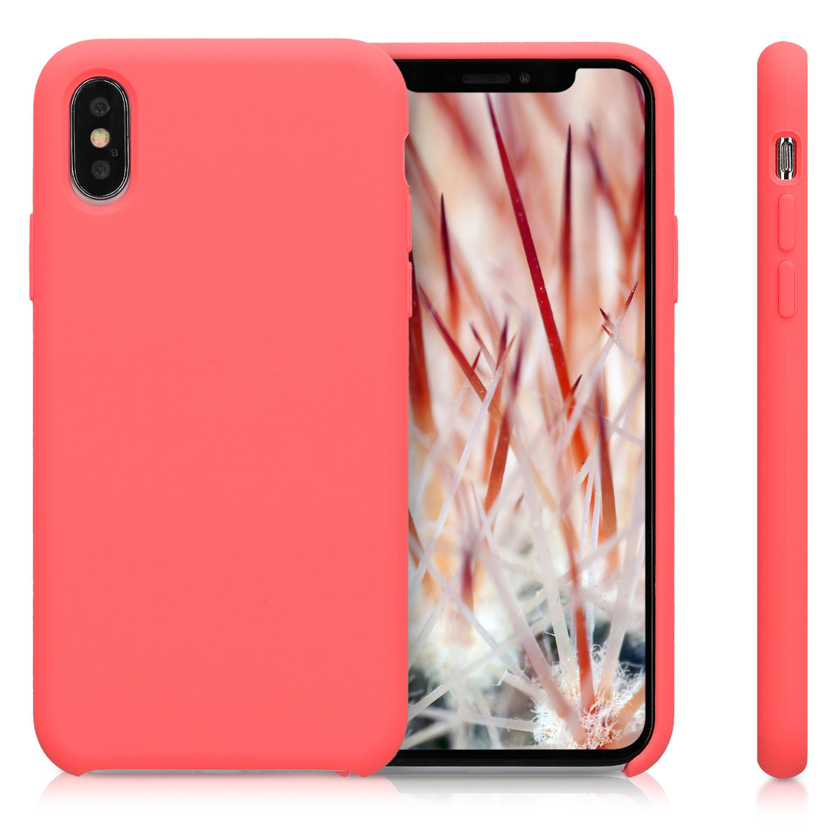 kwmobile Handyhülle für Apple iPhone XS Hülle - Case Silikon - Kabelloses Laden - Schutzhülle Cover