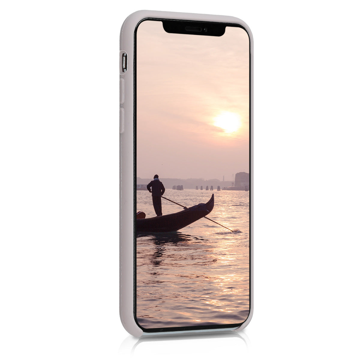 kwmobile Handyhülle für Apple iPhone XS Hülle - Case Silikon - Kabelloses Laden - Schutzhülle Cover