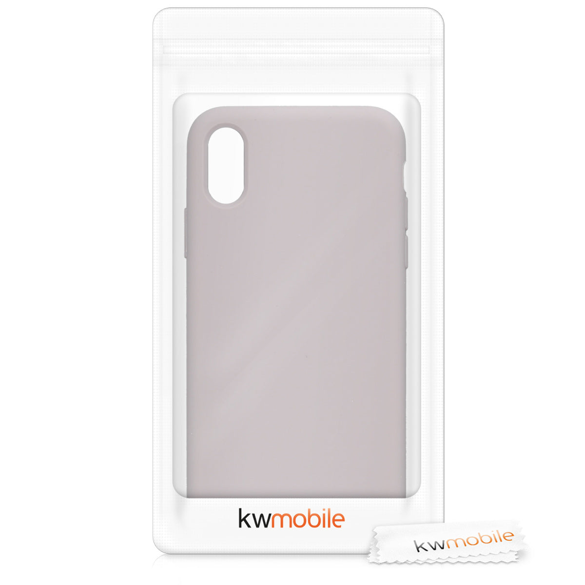 kwmobile Handyhülle für Apple iPhone XS Hülle - Case Silikon - Kabelloses Laden - Schutzhülle Cover