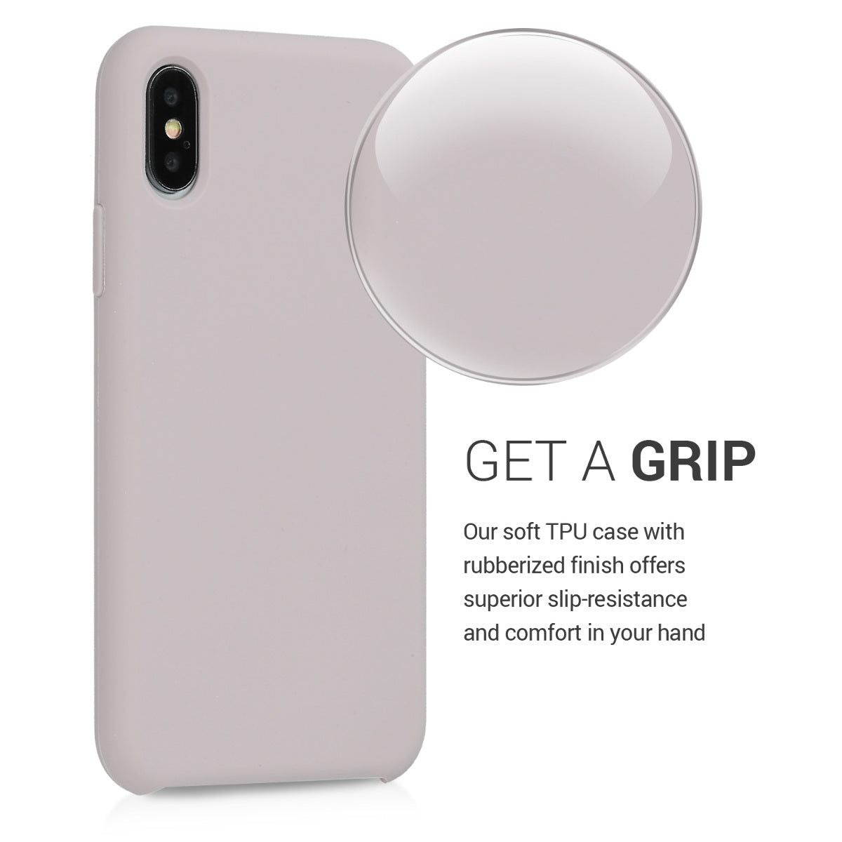 kwmobile Handyhülle für Apple iPhone XS Hülle - Case Silikon - Kabelloses Laden - Schutzhülle Cover