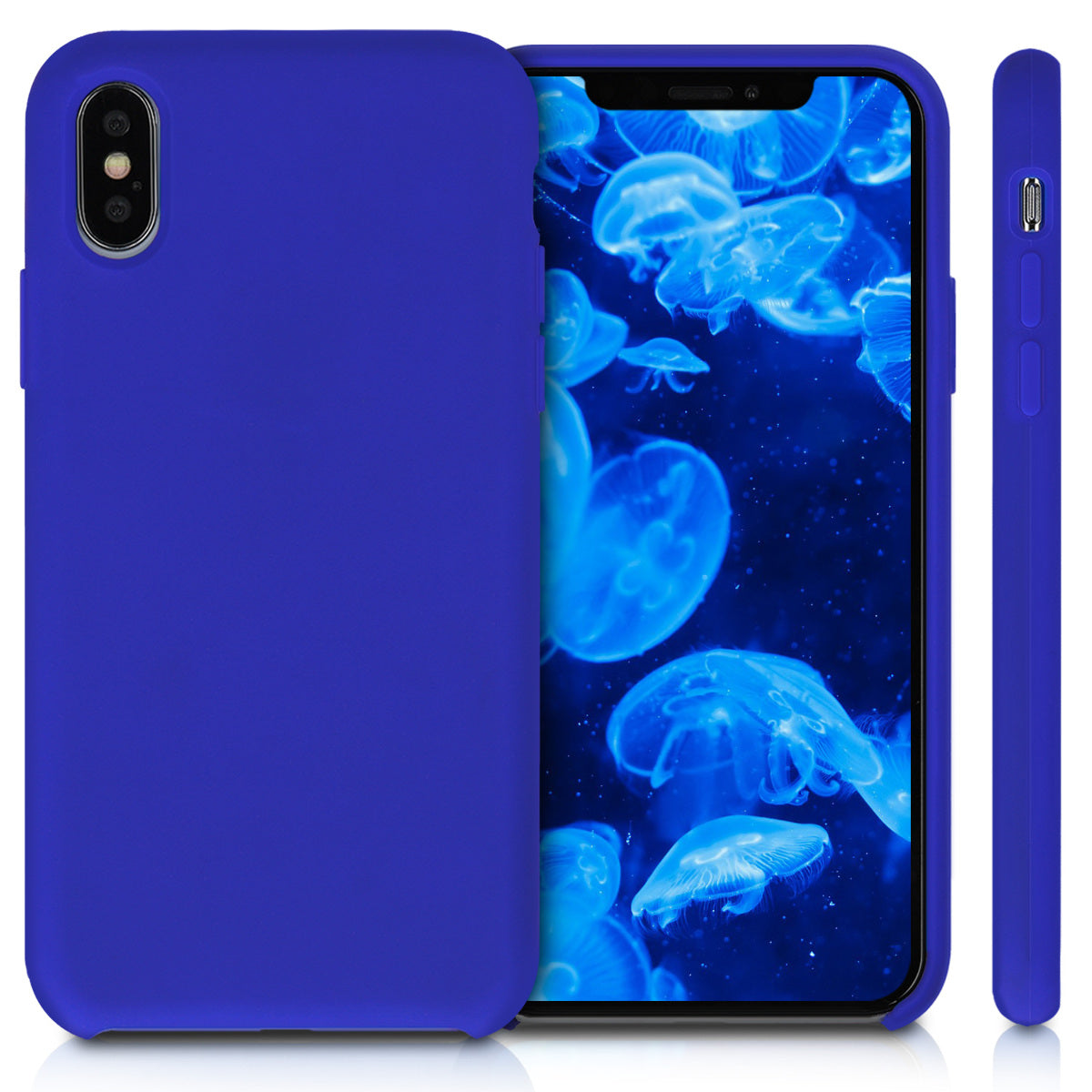 kwmobile Handyhülle für Apple iPhone XS Hülle - Case Silikon - Kabelloses Laden - Schutzhülle Cover