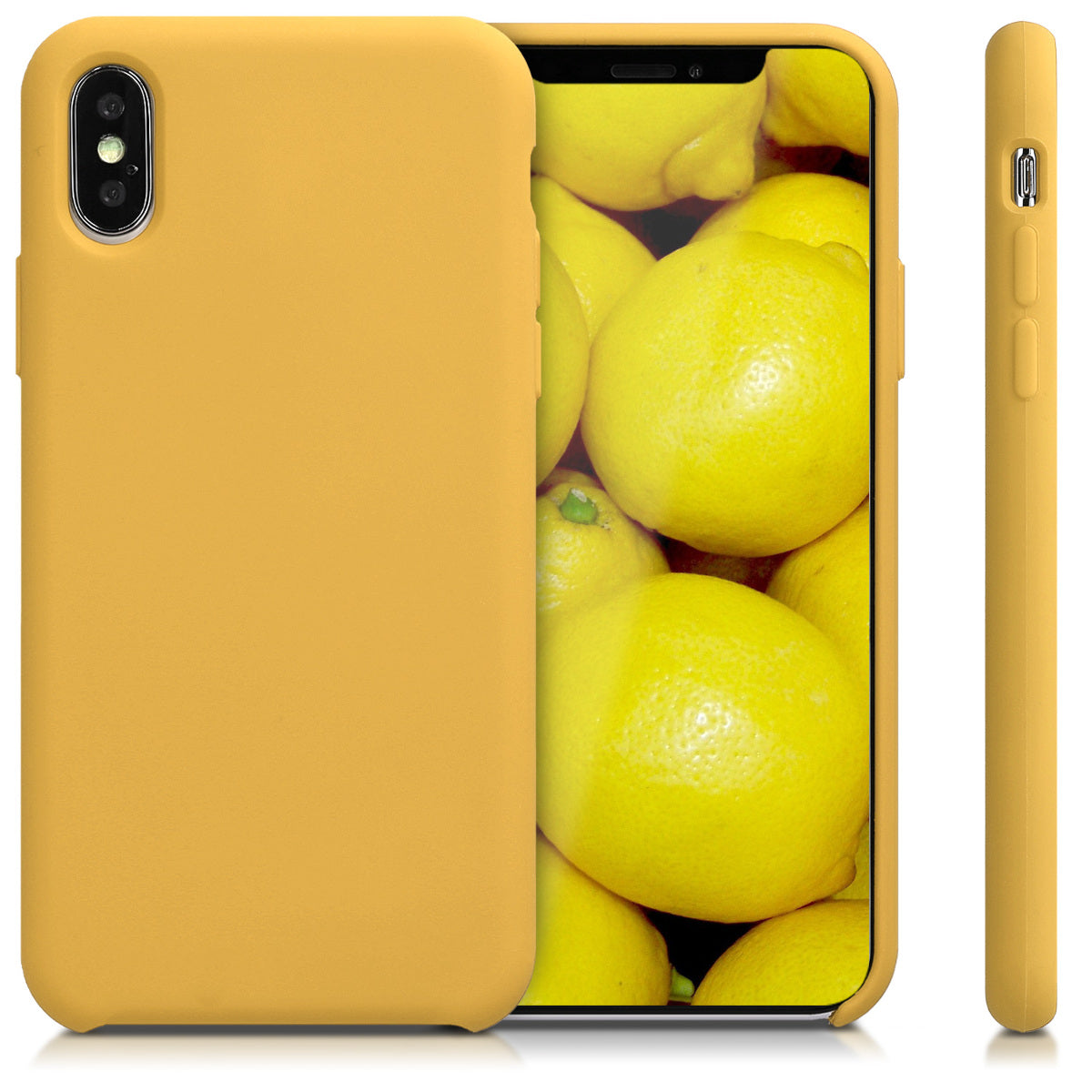 kwmobile Handyhülle für Apple iPhone XS Hülle - Case Silikon - Kabelloses Laden - Schutzhülle Cover