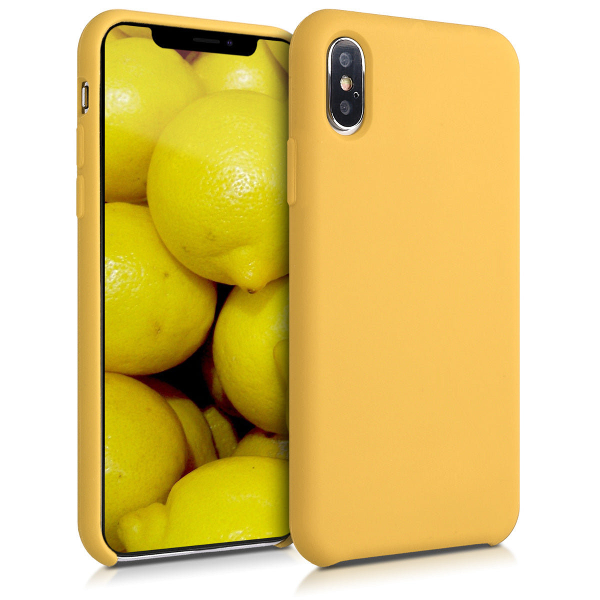 kwmobile Handyhülle für Apple iPhone XS Hülle - Case Silikon - Kabelloses Laden - Schutzhülle Cover