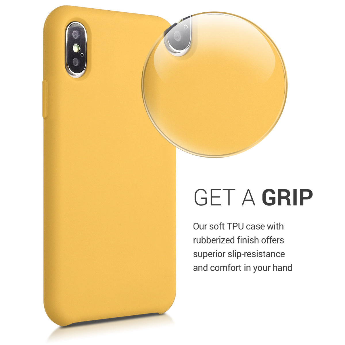 kwmobile Handyhülle für Apple iPhone XS Hülle - Case Silikon - Kabelloses Laden - Schutzhülle Cover