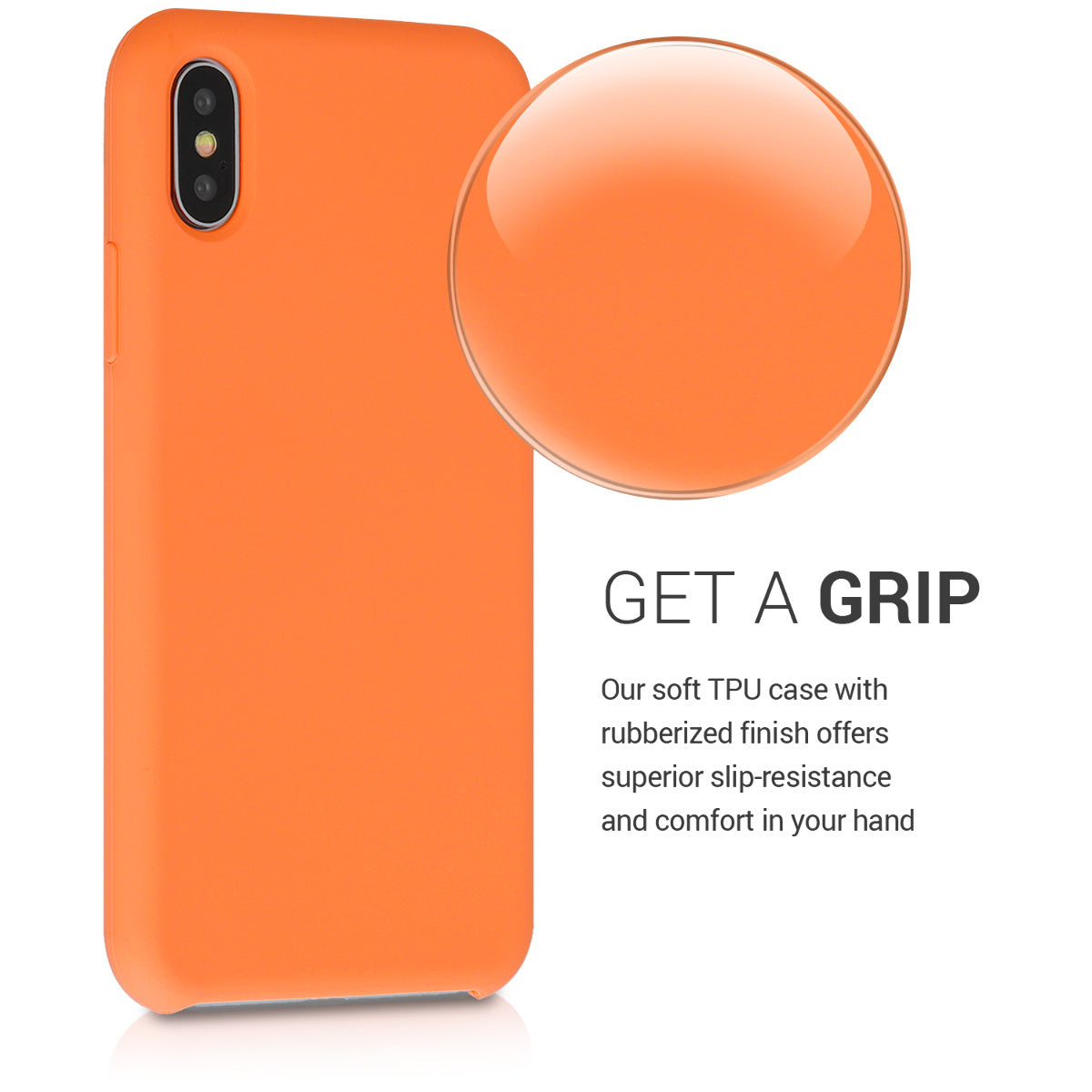 kwmobile Handyhülle für Apple iPhone XS Hülle - Case Silikon - Kabelloses Laden - Schutzhülle Cover