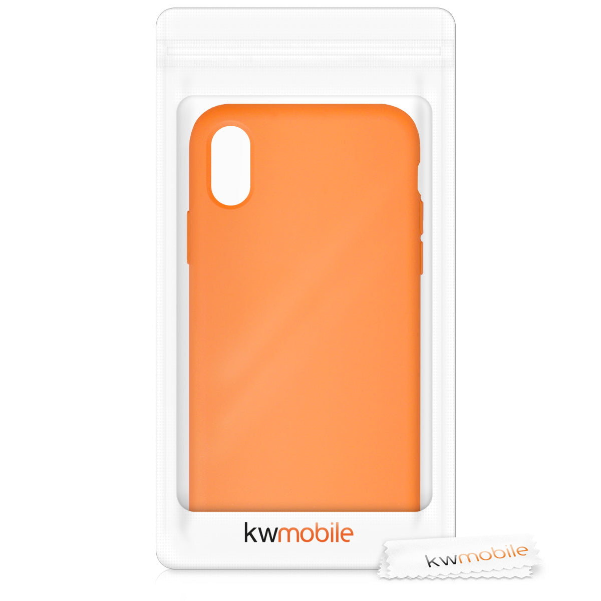 kwmobile Handyhülle für Apple iPhone XS Hülle - Case Silikon - Kabelloses Laden - Schutzhülle Cover