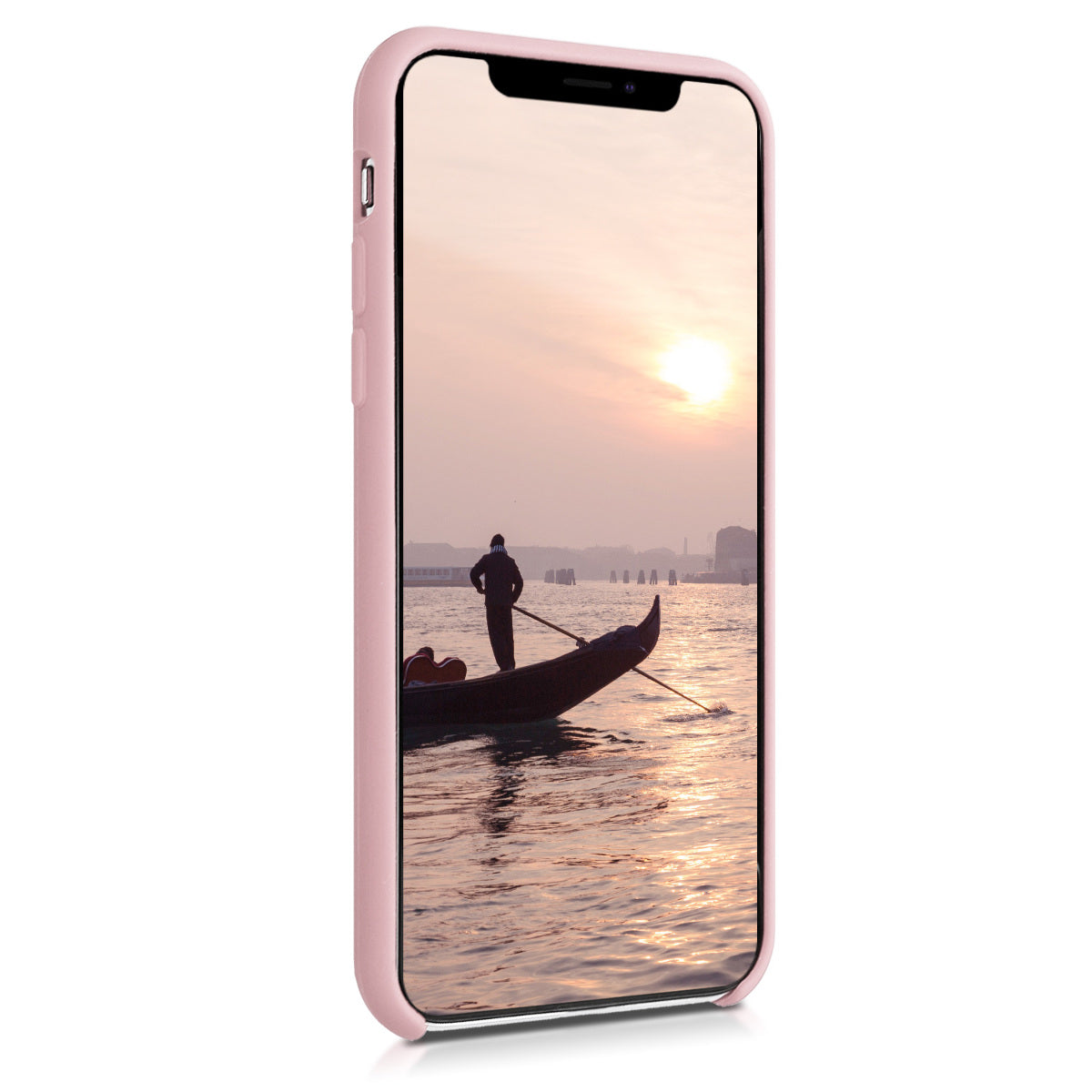 kwmobile Handyhülle für Apple iPhone XS Hülle - Case Silikon - Kabelloses Laden - Schutzhülle Cover