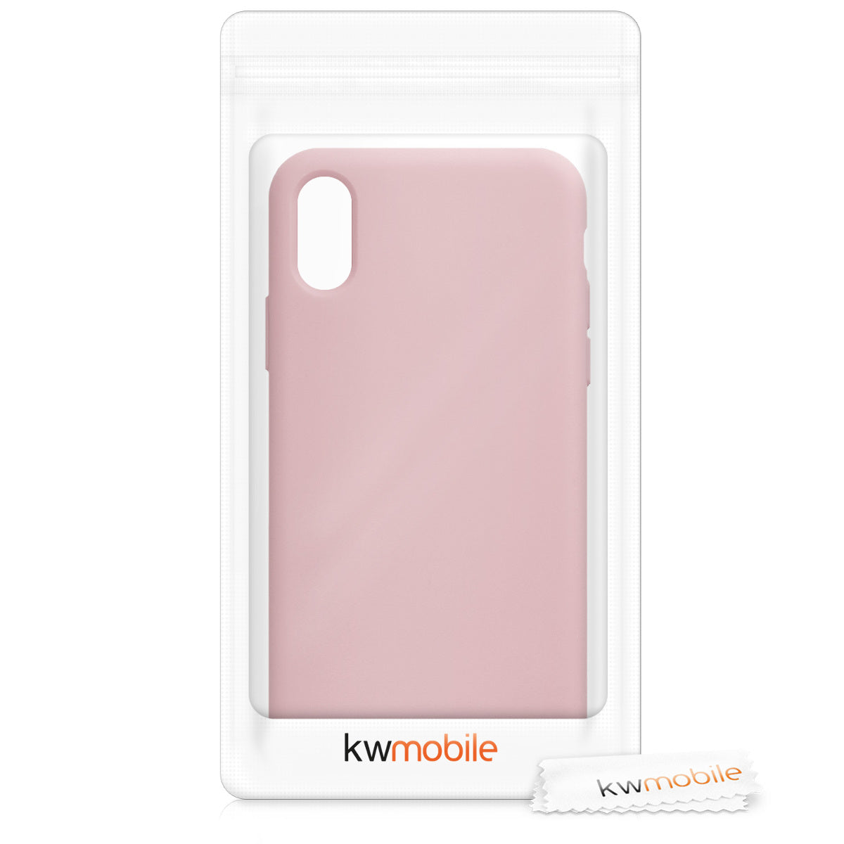 kwmobile Handyhülle für Apple iPhone XS Hülle - Case Silikon - Kabelloses Laden - Schutzhülle Cover