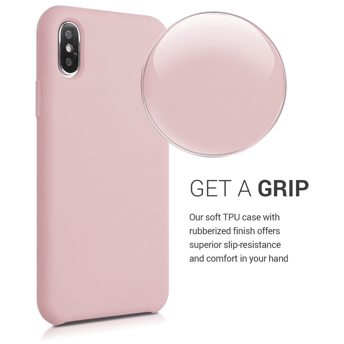 kwmobile Handyhülle für Apple iPhone XS Hülle - Case Silikon - Kabelloses Laden - Schutzhülle Cover