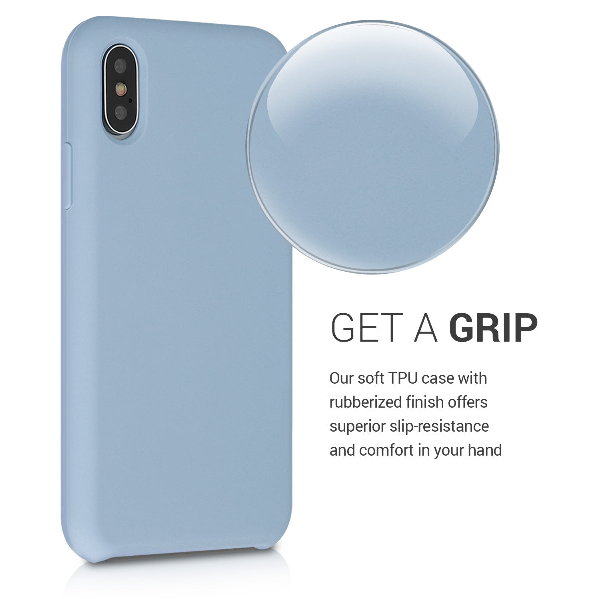 kwmobile Handyhülle für Apple iPhone XS Hülle - Case Silikon - Kabelloses Laden - Schutzhülle Cover