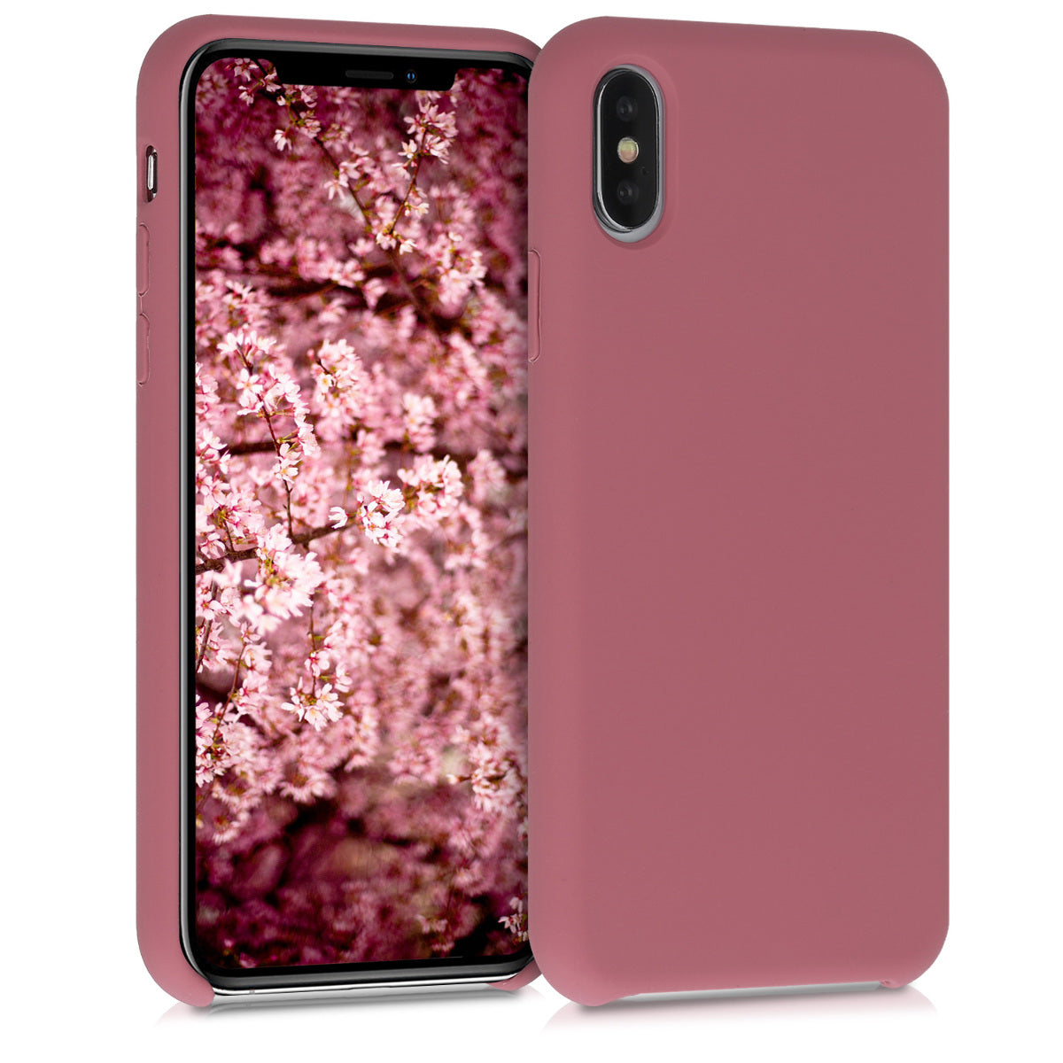kwmobile Handyhülle für Apple iPhone XS Hülle - Case Silikon - Kabelloses Laden - Schutzhülle Cover