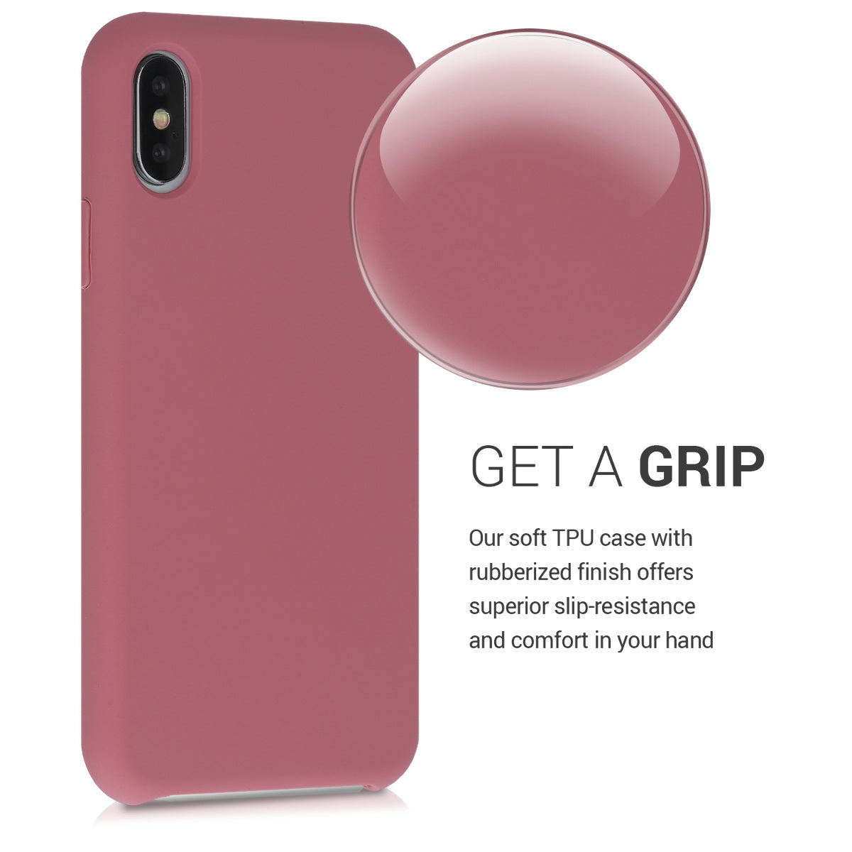kwmobile Handyhülle für Apple iPhone XS Hülle - Case Silikon - Kabelloses Laden - Schutzhülle Cover