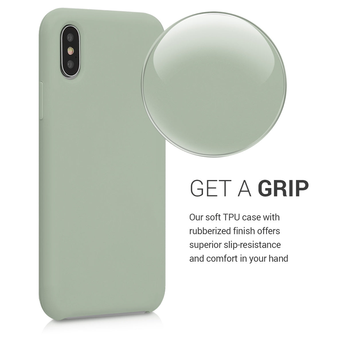 kwmobile Handyhülle für Apple iPhone XS Hülle - Case Silikon - Kabelloses Laden - Schutzhülle Cover