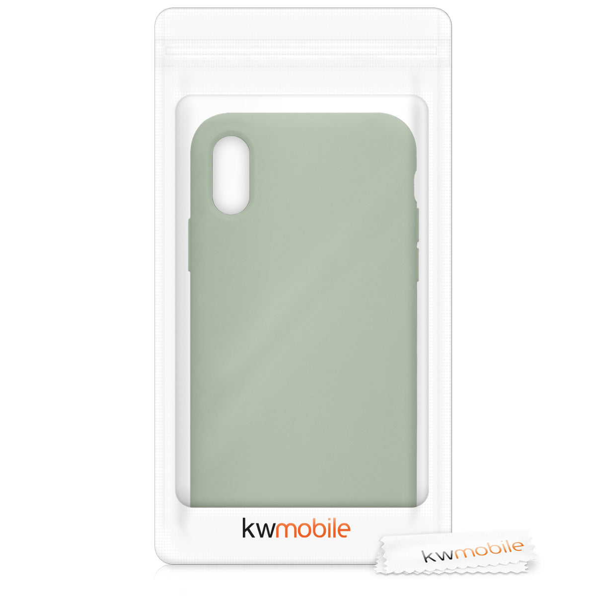 kwmobile Handyhülle für Apple iPhone XS Hülle - Case Silikon - Kabelloses Laden - Schutzhülle Cover