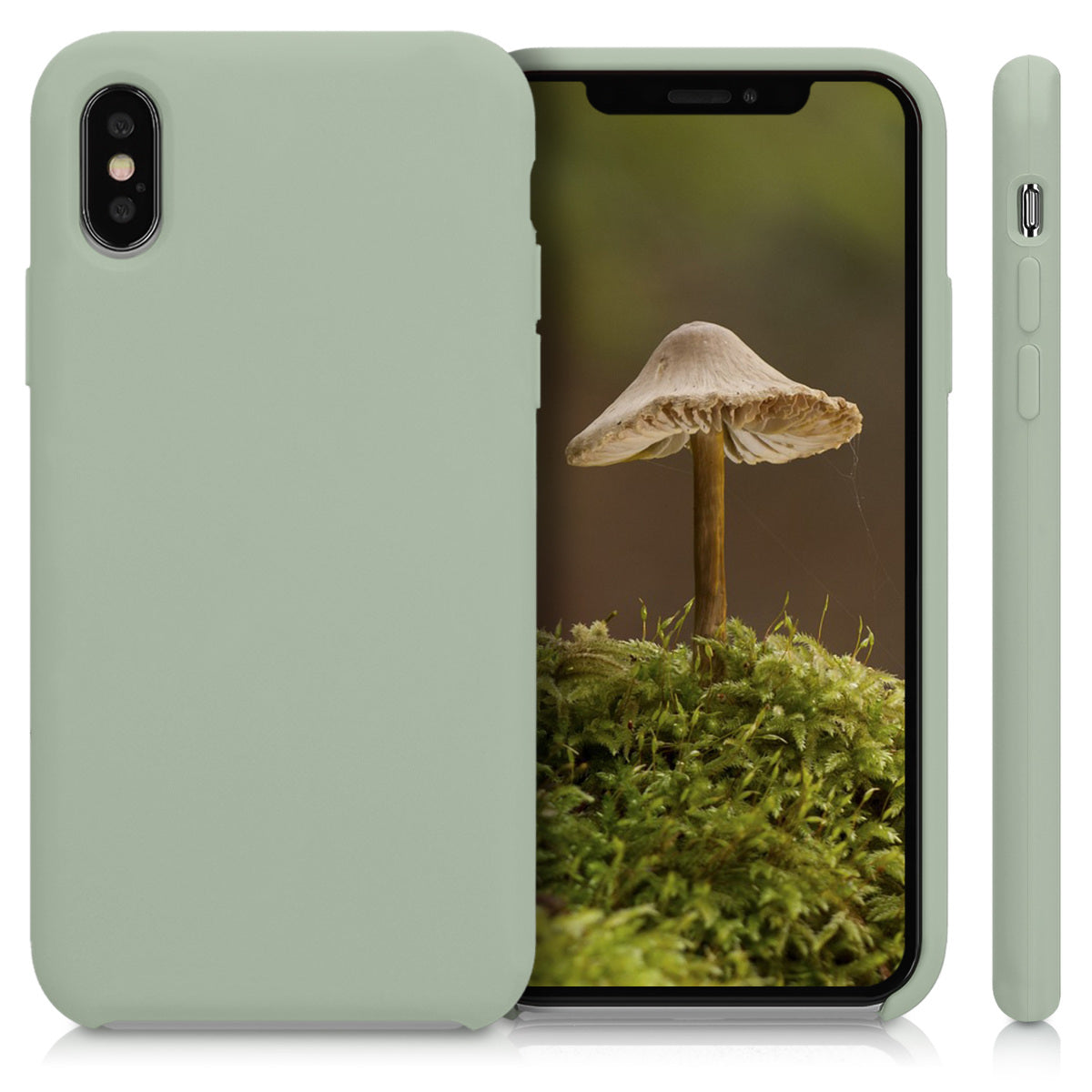 kwmobile Handyhülle für Apple iPhone XS Hülle - Case Silikon - Kabelloses Laden - Schutzhülle Cover