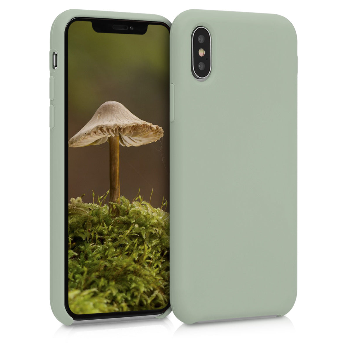 kwmobile Handyhülle für Apple iPhone XS Hülle - Case Silikon - Kabelloses Laden - Schutzhülle Cover