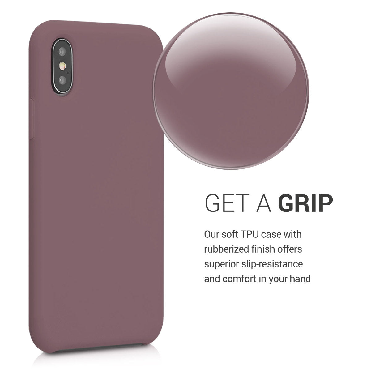 kwmobile Handyhülle für Apple iPhone XS Hülle - Case Silikon - Kabelloses Laden - Schutzhülle Cover