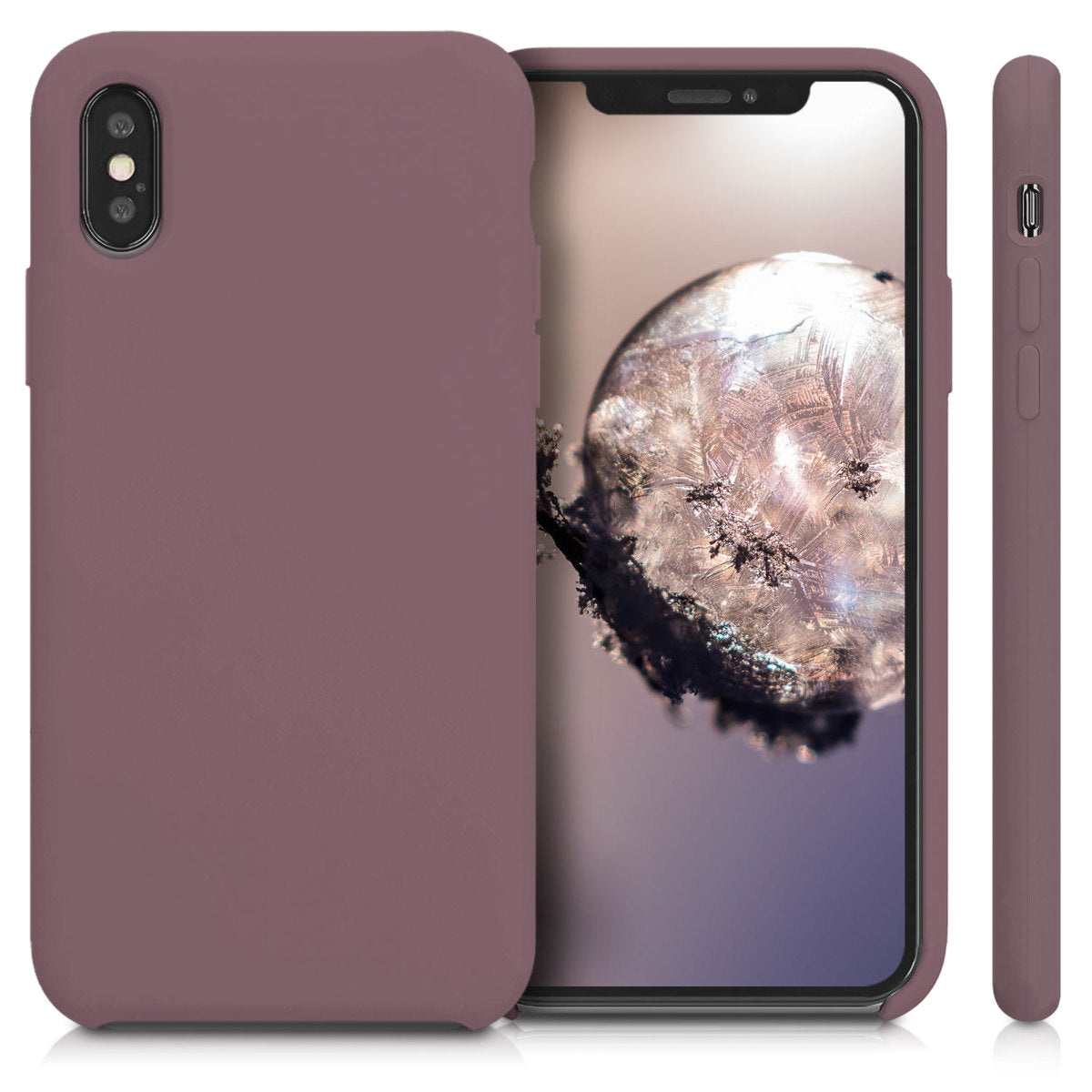 kwmobile Handyhülle für Apple iPhone XS Hülle - Case Silikon - Kabelloses Laden - Schutzhülle Cover