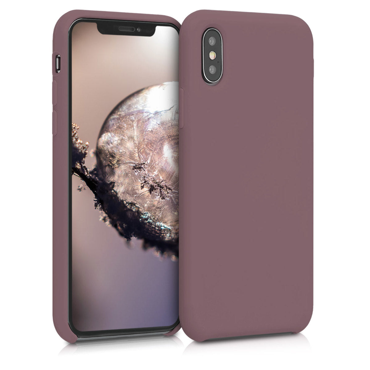kwmobile Handyhülle für Apple iPhone XS Hülle - Case Silikon - Kabelloses Laden - Schutzhülle Cover