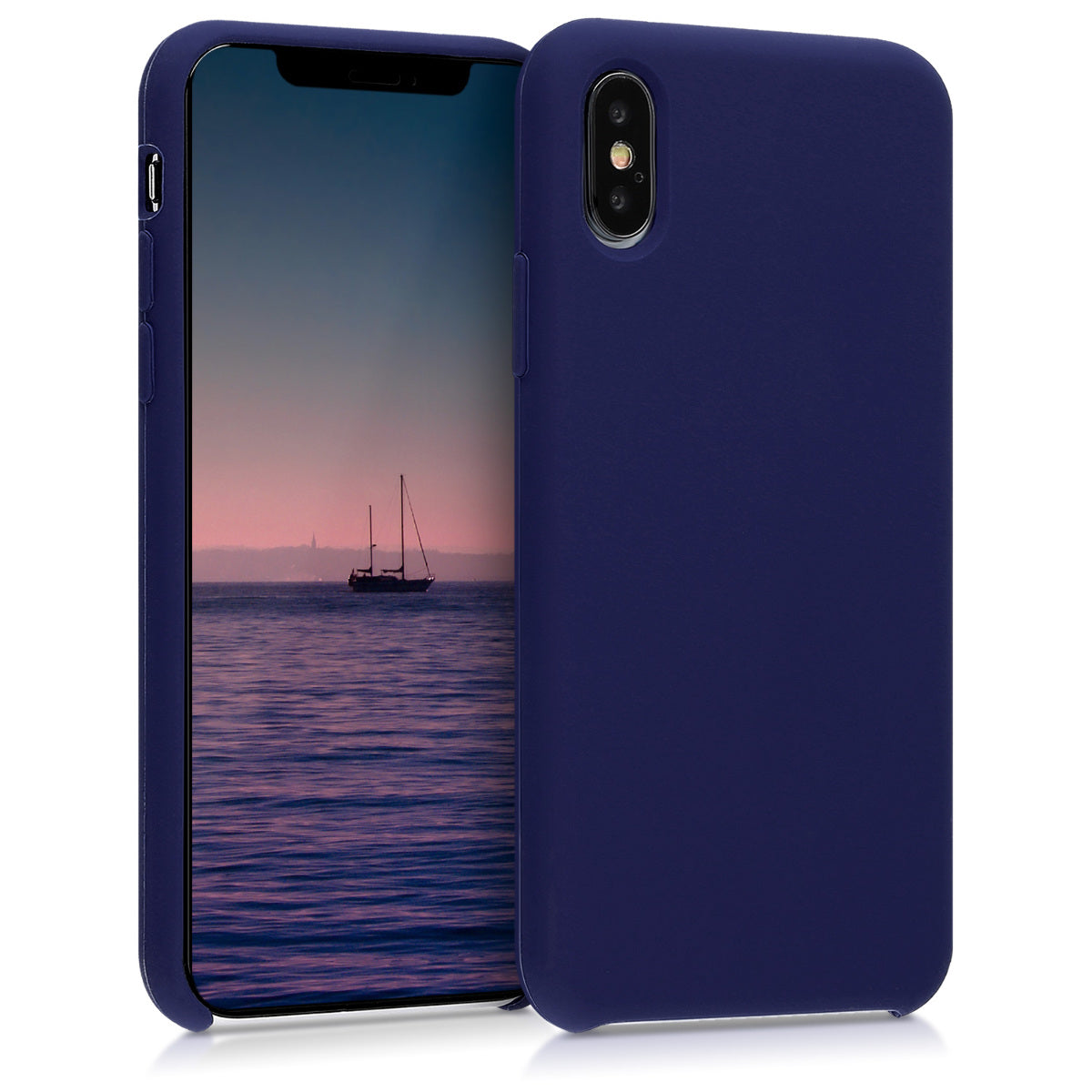 kwmobile Handyhülle für Apple iPhone XS Hülle - Case Silikon - Kabelloses Laden - Schutzhülle Cover