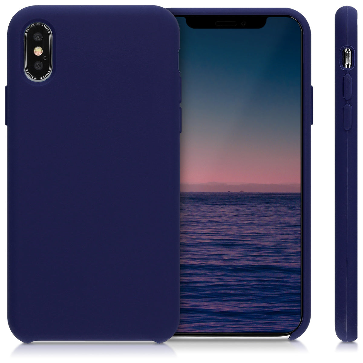 kwmobile Handyhülle für Apple iPhone XS Hülle - Case Silikon - Kabelloses Laden - Schutzhülle Cover