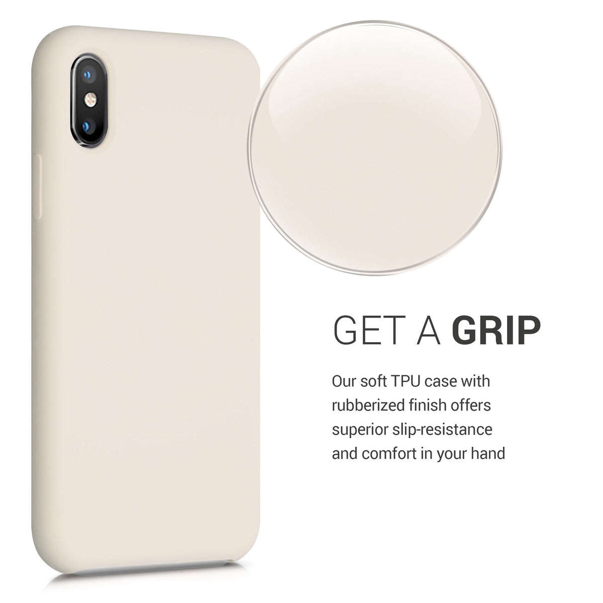 kwmobile Handyhülle für Apple iPhone XS Hülle - Case Silikon - Kabelloses Laden - Schutzhülle Cover
