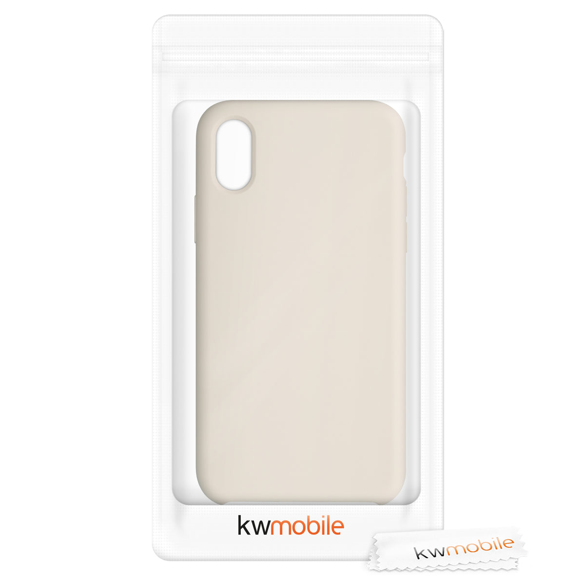 kwmobile Handyhülle für Apple iPhone XS Hülle - Case Silikon - Kabelloses Laden - Schutzhülle Cover