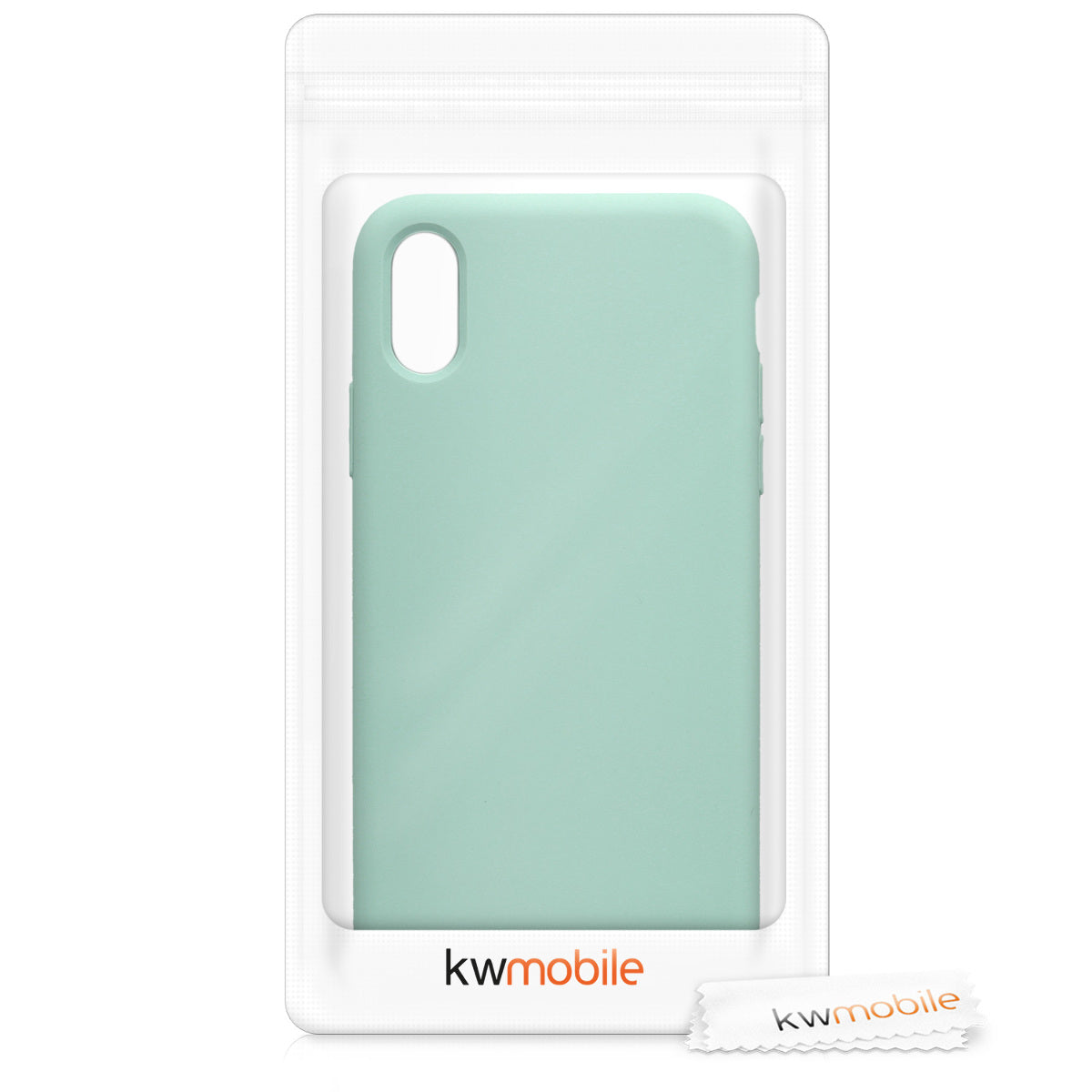 kwmobile Handyhülle für Apple iPhone XS Hülle - Case Silikon - Kabelloses Laden - Schutzhülle Cover