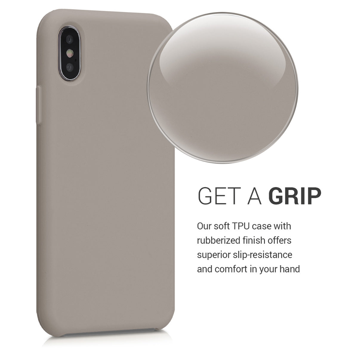 kwmobile Handyhülle für Apple iPhone XS Hülle - Case Silikon - Kabelloses Laden - Schutzhülle Cover
