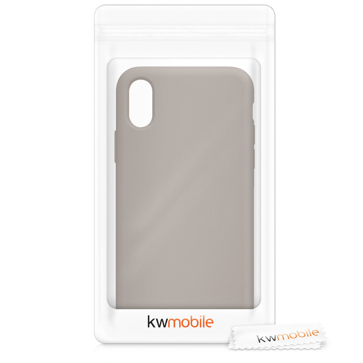 kwmobile Handyhülle für Apple iPhone XS Hülle - Case Silikon - Kabelloses Laden - Schutzhülle Cover