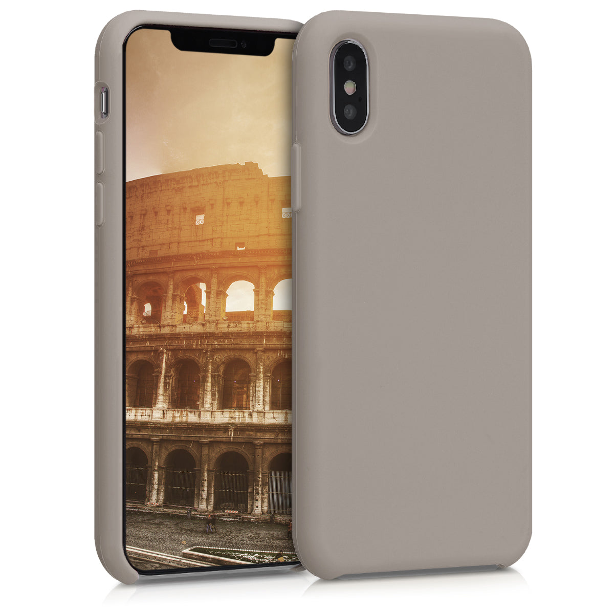 kwmobile Handyhülle für Apple iPhone XS Hülle - Case Silikon - Kabelloses Laden - Schutzhülle Cover