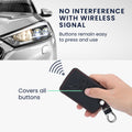 kwmobile Autoschlüssel Hülle kompatibel mit Renault 4-Tasten Autoschlüssel Karte (nur Keyless Go) - Kunstleder Schutzhülle Schlüsselhülle Don't touch my Key